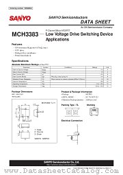 MCH3383 datasheet pdf ON Semiconductor