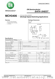 MCH3406 datasheet pdf ON Semiconductor