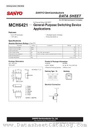 MCH6421 datasheet pdf ON Semiconductor