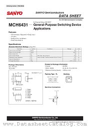 MCH6431 datasheet pdf ON Semiconductor
