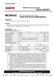 MCH6542 datasheet pdf ON Semiconductor