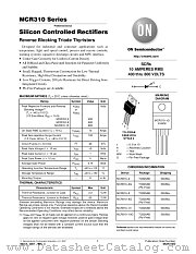MCR310 datasheet pdf ON Semiconductor