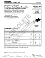 MGW20N120 datasheet pdf ON Semiconductor