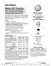 MJD18002D2 datasheet pdf ON Semiconductor