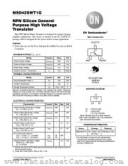 MSD42SWT1 datasheet pdf ON Semiconductor
