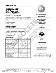 MSRP10040 datasheet pdf ON Semiconductor