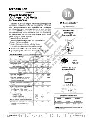 MTB33N10E datasheet pdf ON Semiconductor