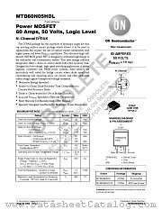 MTB60N05HDL datasheet pdf ON Semiconductor