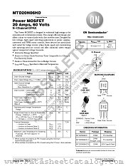MTD20N06HD datasheet pdf ON Semiconductor
