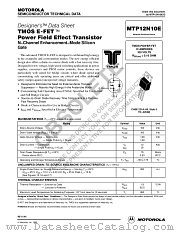 MTP12N10E datasheet pdf ON Semiconductor