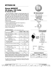 MTP20N15E datasheet pdf ON Semiconductor