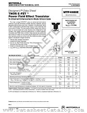 MTP4N80E datasheet pdf ON Semiconductor