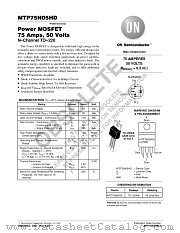 MTP75N05HD datasheet pdf ON Semiconductor