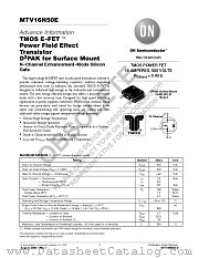 MTV16N50E datasheet pdf ON Semiconductor
