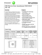N01L83W2A datasheet pdf ON Semiconductor