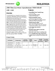 N02L63W2A datasheet pdf ON Semiconductor