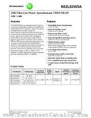 N02L63W3A datasheet pdf ON Semiconductor