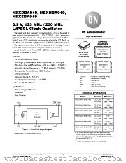NBXDBA019 datasheet pdf ON Semiconductor