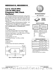 NBXDDA016 datasheet pdf ON Semiconductor