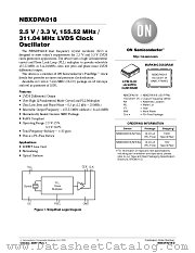 NBXDPA018 datasheet pdf ON Semiconductor