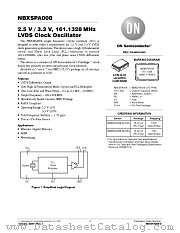 NBXSPA008 datasheet pdf ON Semiconductor