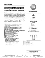 NCL30081 datasheet pdf ON Semiconductor