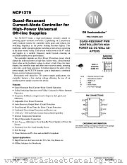 NCP1379 datasheet pdf ON Semiconductor