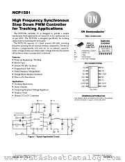 NCP1581 datasheet pdf ON Semiconductor