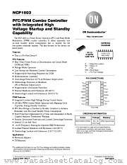 NCP1603 datasheet pdf ON Semiconductor