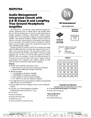 NCP2704 datasheet pdf ON Semiconductor