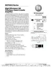 NCP2823 datasheet pdf ON Semiconductor