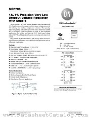 NCP706 datasheet pdf ON Semiconductor