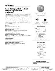 NCS2003 datasheet pdf ON Semiconductor