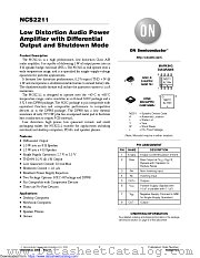 NCS2211 datasheet pdf ON Semiconductor