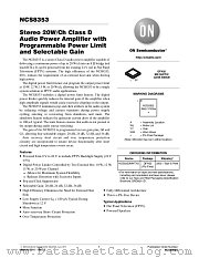 NCS8353 datasheet pdf ON Semiconductor