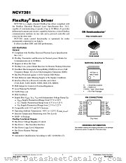 NCV7381 datasheet pdf ON Semiconductor