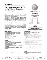 NCV7420 datasheet pdf ON Semiconductor