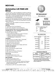 NCV7430 datasheet pdf ON Semiconductor