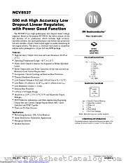 NCV8537 datasheet pdf ON Semiconductor