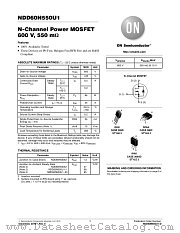 NDD60N550U1 datasheet pdf ON Semiconductor