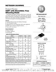 NGTB20N135IHR datasheet pdf ON Semiconductor