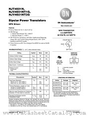 NJT4031N datasheet pdf ON Semiconductor