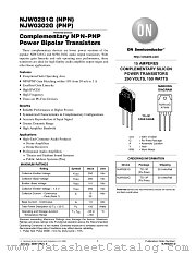 NJW0281 datasheet pdf ON Semiconductor