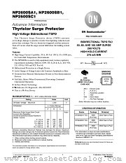 NP_SERIES_260V_IHS_TSPD datasheet pdf ON Semiconductor