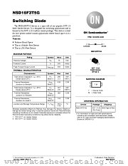 NSD16F3 datasheet pdf ON Semiconductor