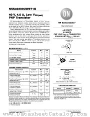NSS40200UW6 datasheet pdf ON Semiconductor