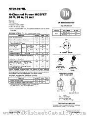 NTD5867NL datasheet pdf ON Semiconductor