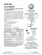 NTGD1100L datasheet pdf ON Semiconductor