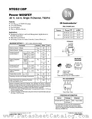 NTGS3136P datasheet pdf ON Semiconductor
