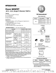 NTGS3443B datasheet pdf ON Semiconductor